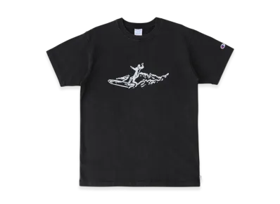 RHC Ron Herman x Champion Surf Drawing Tee No.5 "Black"