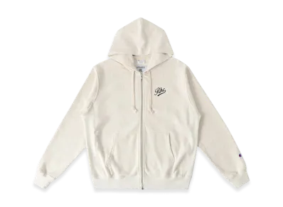 RHC Ron Herman x Champion Embroidery Logo Sweat Zip Hoodie "Oatmeal"