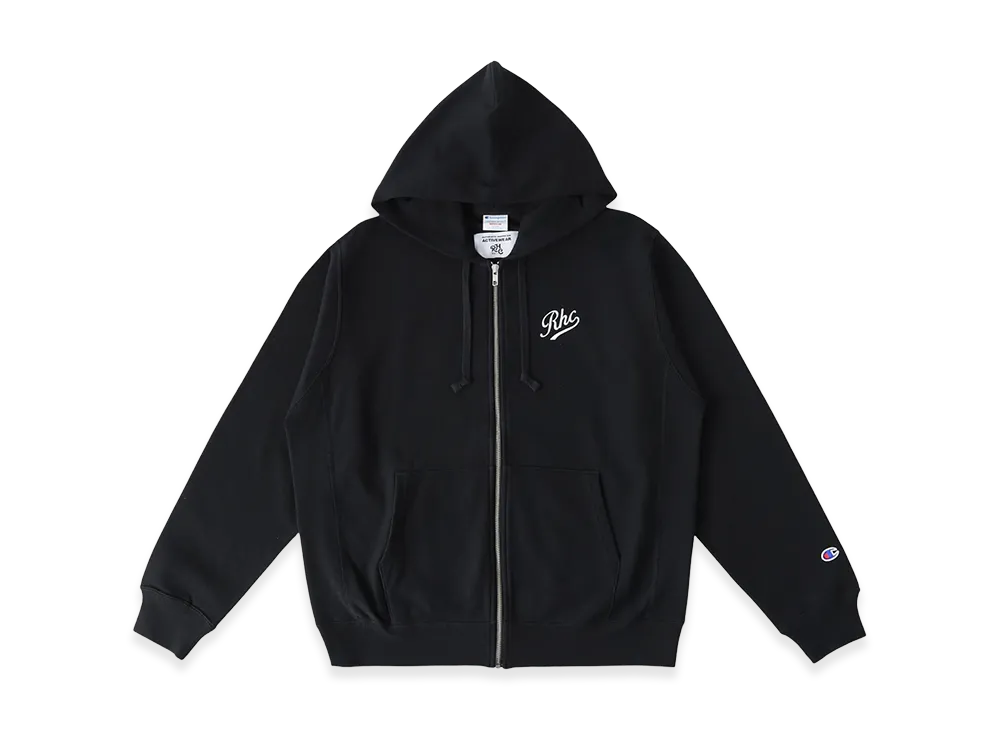 RHC Ron Herman x Champion Embroidery Logo Sweat Zip Hoodie "Black"
