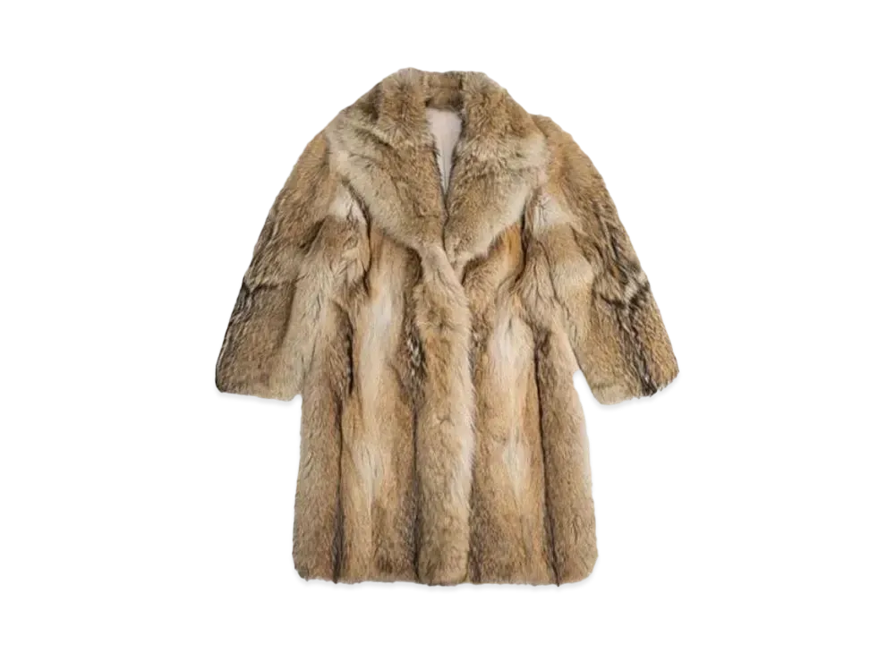 RHUDE Vintage Fur Coat "Light Beige"