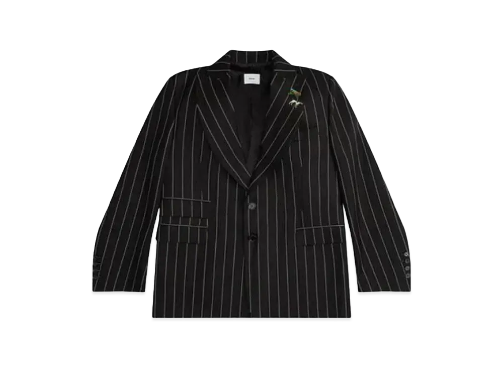 RHUDE Oversized Pinstripe Blazer "Black"
