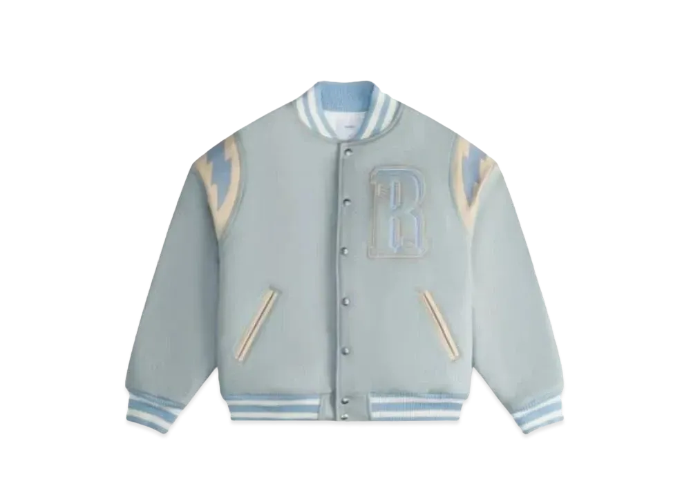RHUDE Mint Wool Lightning Varsity "Mint"