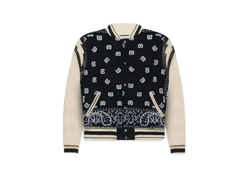 RHUDE Bandana Bomber Jacket "Black White"
