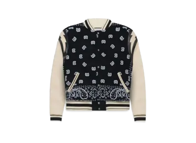 RHUDE Bandana Bomber Jacket "Black White"