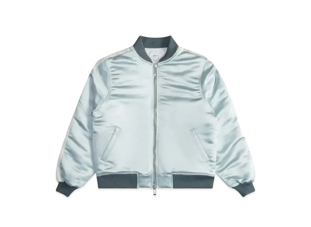 RHUDE Boys 02 Satin Bomber "Mint"