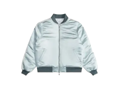 RHUDE Boys 02 Satin Bomber "Mint"