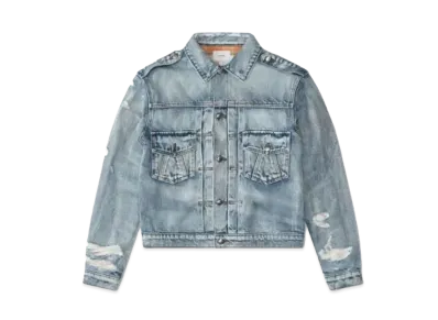 RHUDE Denim Trucker Jacket "Light Indigo"