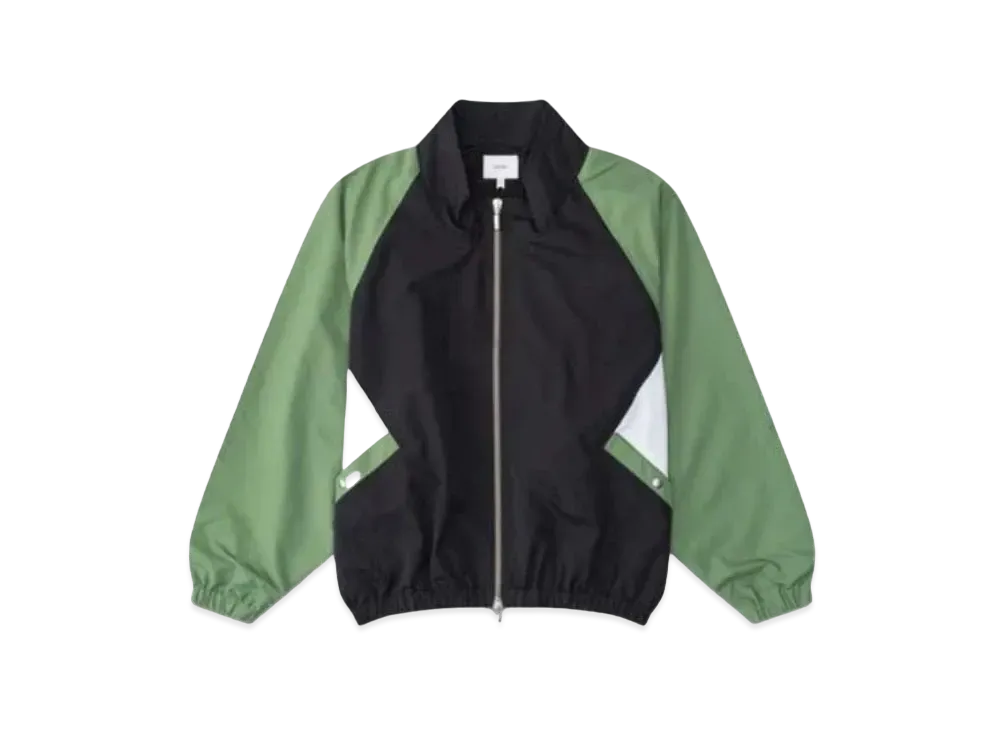 RHUDE Color Blocked Track Jacket "Black Green"