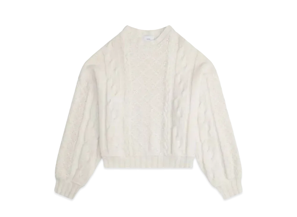 RHUDE Cable Knit Crewneck "Creme"