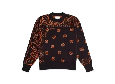 RHUDE Bandana Knit Crewneck "Black"