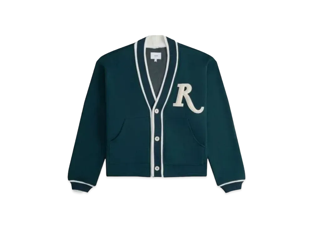 RHUDE R-Patch Terry Cardigan "Teal"