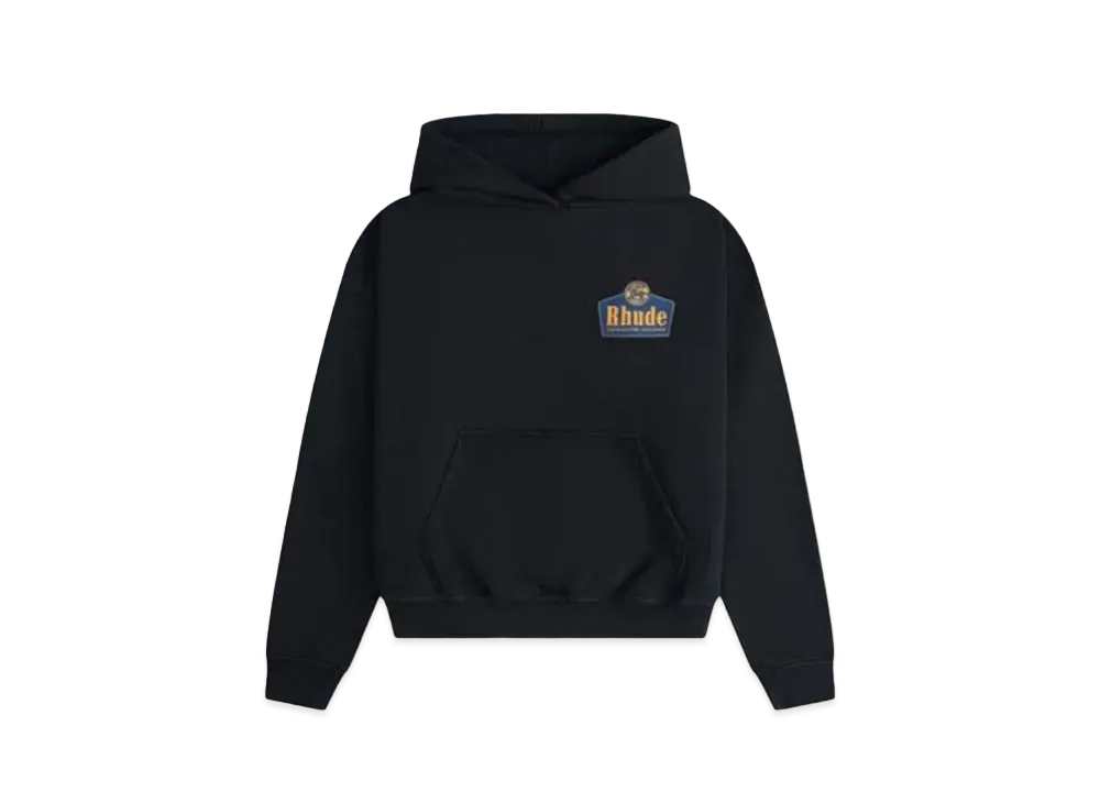 RHUDE Grand Cru Hoodie "Black"