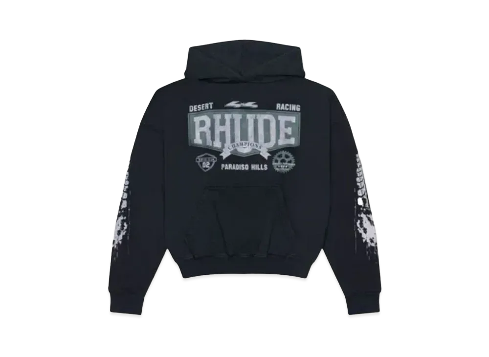 RHUDE 4x4 Hoodie "Black"