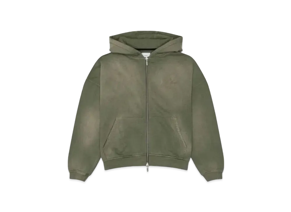 RHUDE Full Zip Hoodie "Olive"
