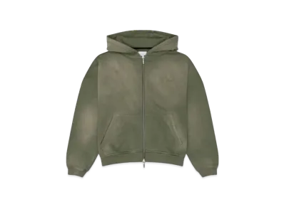 RHUDE Full Zip Hoodie "Olive"
