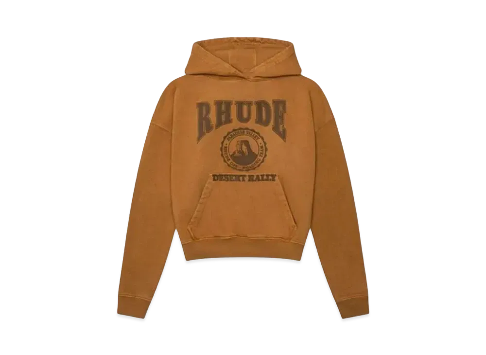 RHUDE Cropped Desert Valley Hoodie "Camel"