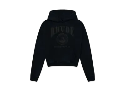 RHUDE Cropped Desert Valley Hoodie "Black"