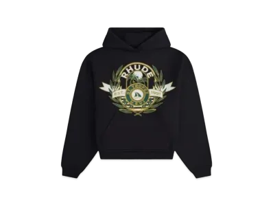 RHUDE St.Tropez Yacht Crest Hoodie "Black"