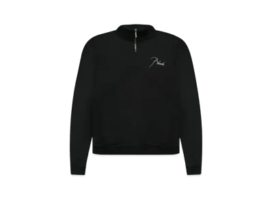 RHUDE Quarter Zip "Black"