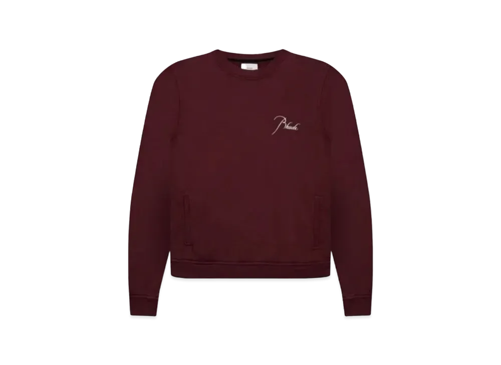 RHUDE Classic Crewneck "Bordeux"