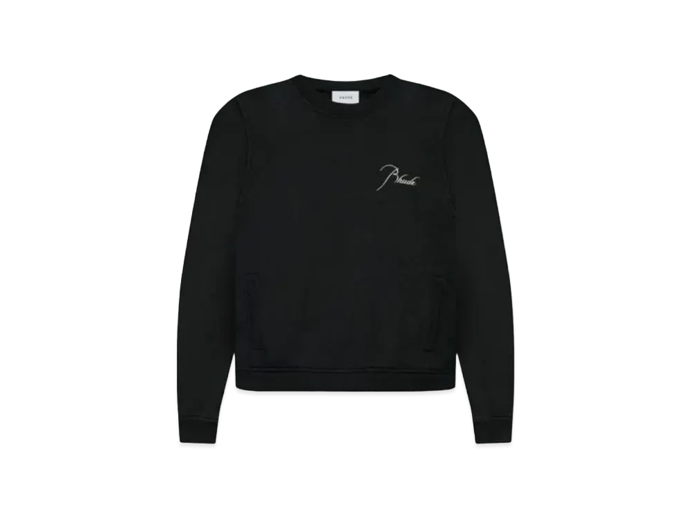 RHUDE Classic Crewneck "Black"