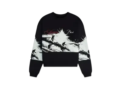 RHUDE Aspen Highland Ski Crewneck "Black"
