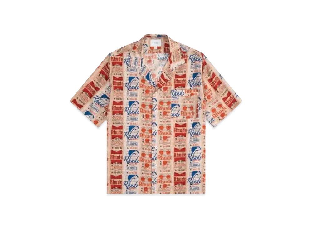 RHUDE Voyage De RHUDE Silk Shirt "Multi"