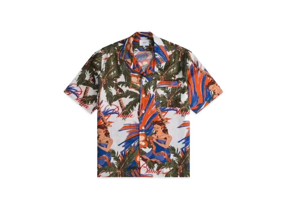 RHUDE Le Fleur Linen Shirt "Multi"