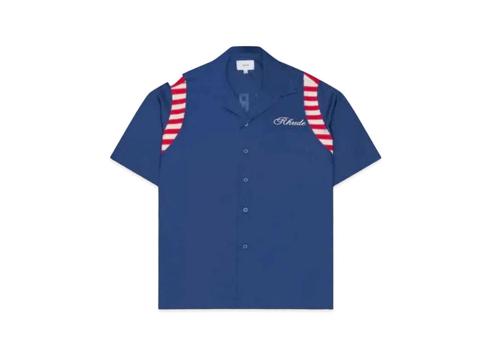 RHUDE American Spirit Poplin Shirt "Navy"