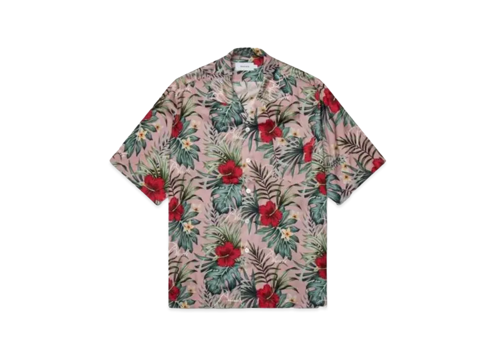 RHUDE Hawaiian Logo Rayon Shirt "Multi"