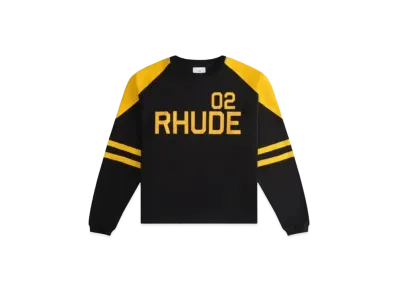 RHUDE 02 Stripe LS Tee "Black"