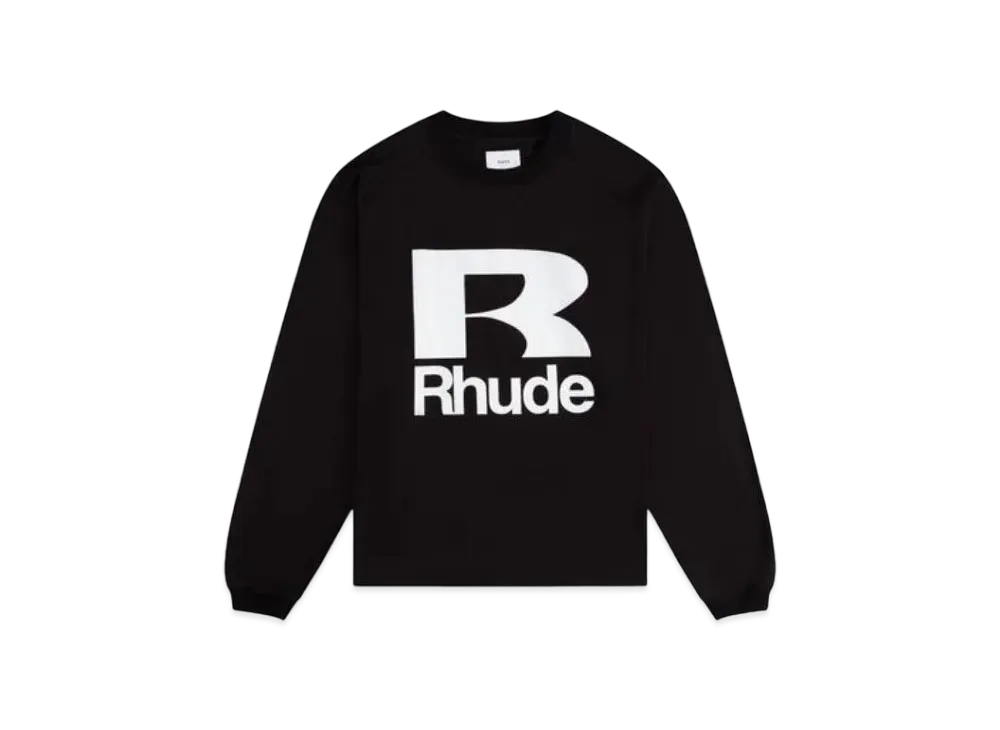 RHUDE Petrol LS Tee "Black"
