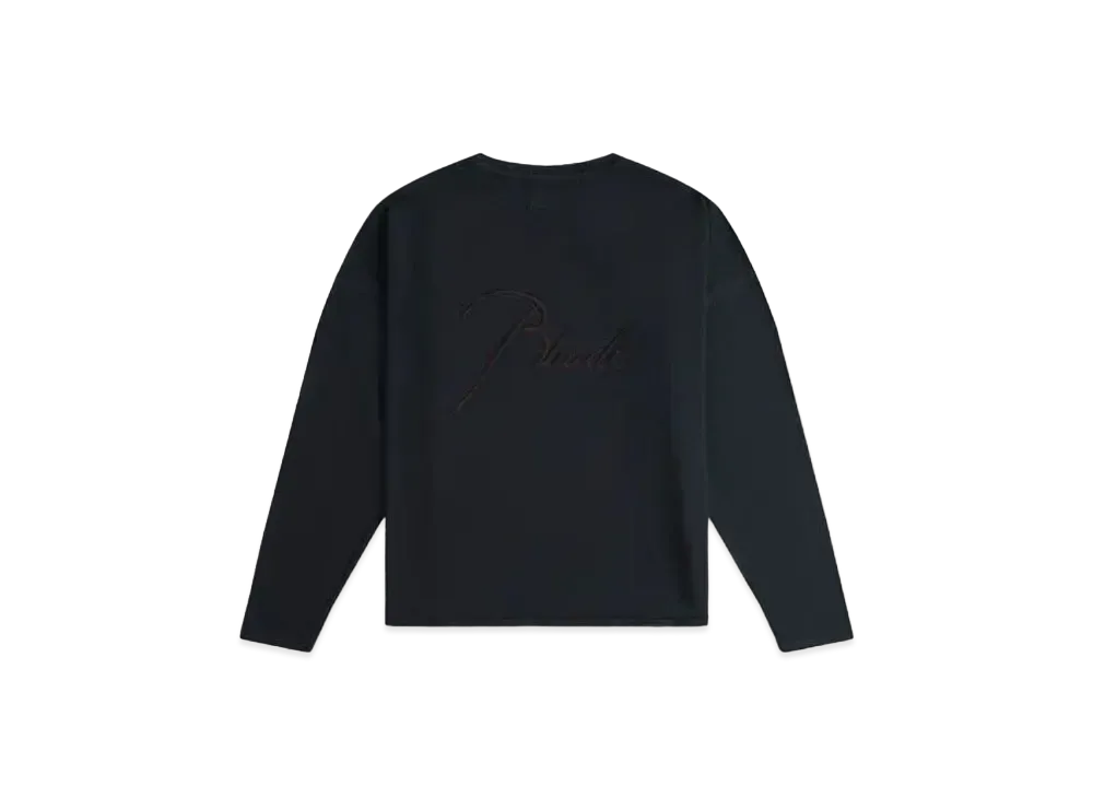 RHUDE LS Reverse Tee "Black"