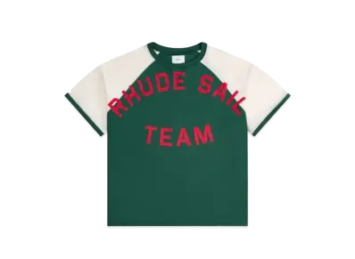 RHUDE Oil Corp Raglan Tee "Green"