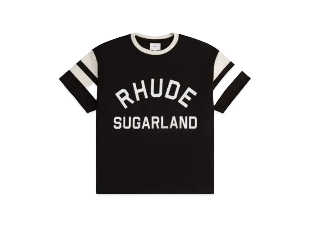 RHUDE Sugarland Ringer Tee "Black"