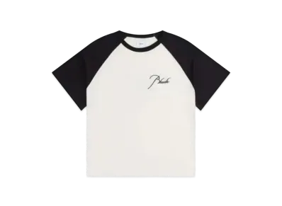RHUDE Raglan Logo Tee "Black White"