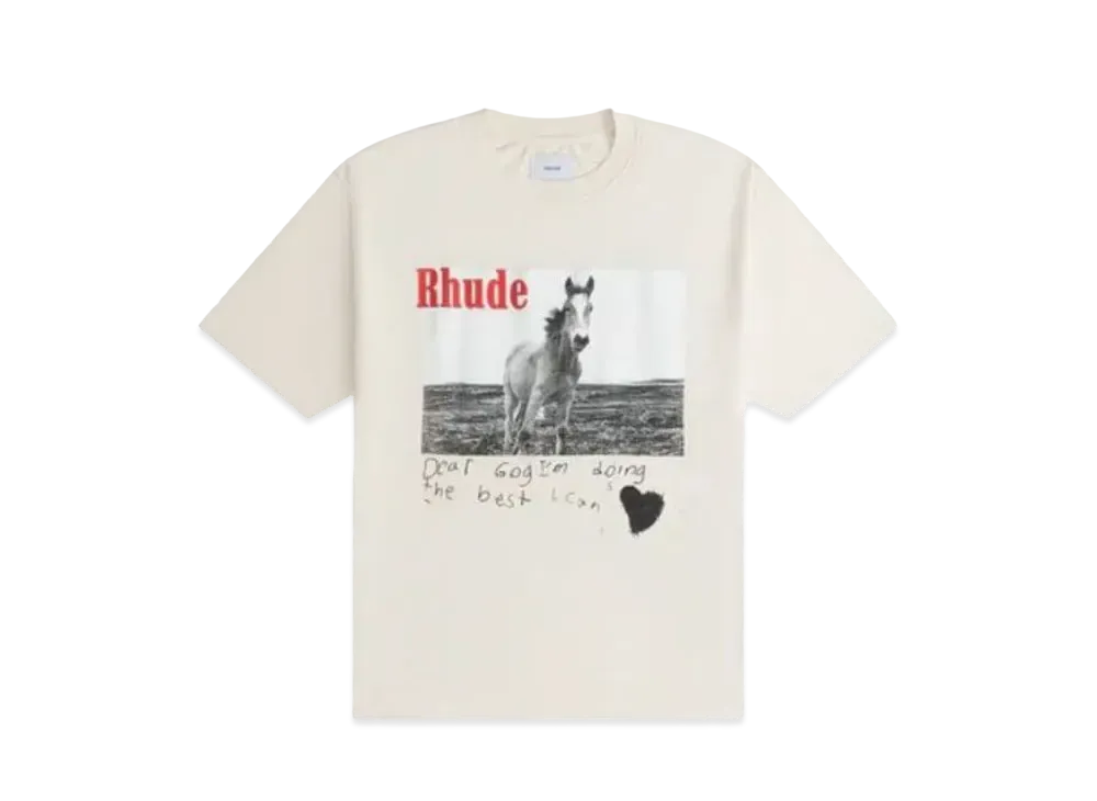 RHUDE Horse Tee "White"