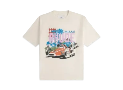 RHUDE Miami Gp Tee "White"