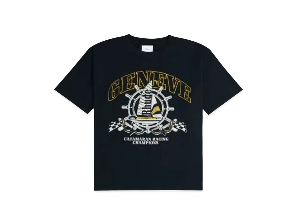 RHUDE Geneve Catamaran Tee "Black"