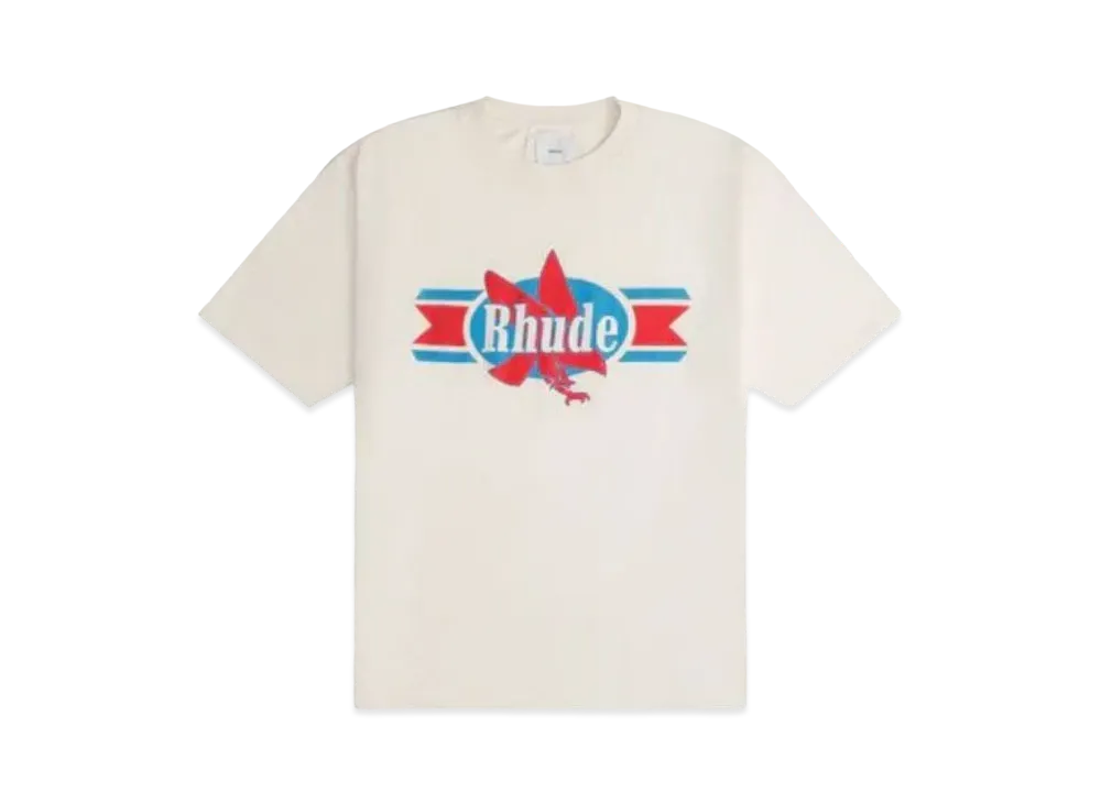 RHUDE Chevron Eagle Tee "White"