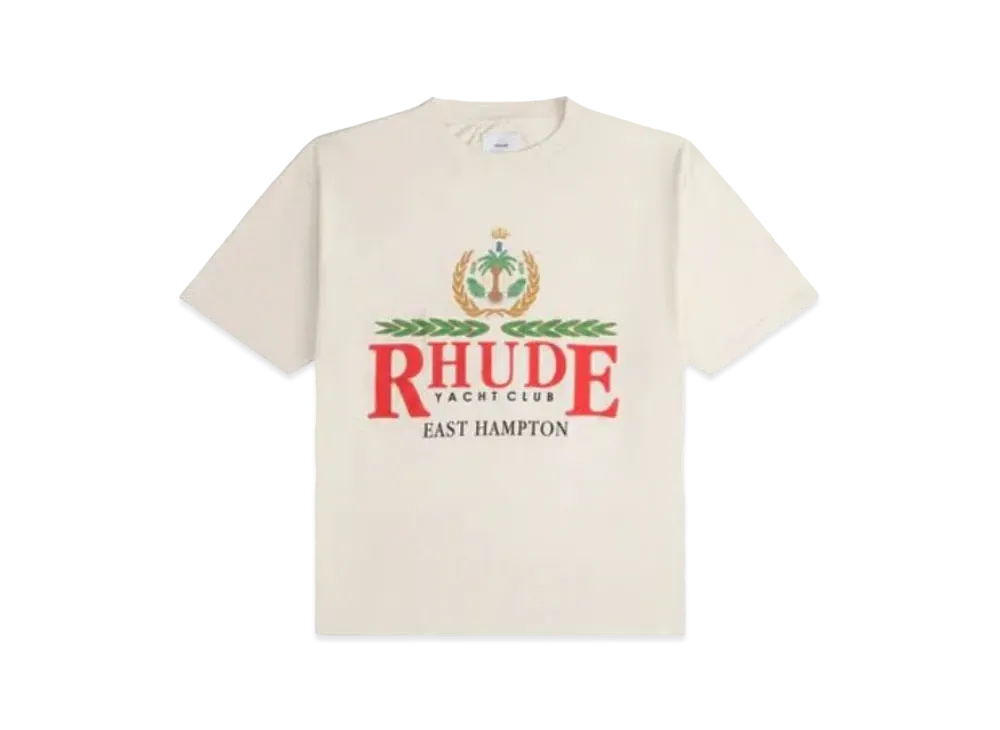 RHUDE East Hampton Crest Tee "White"