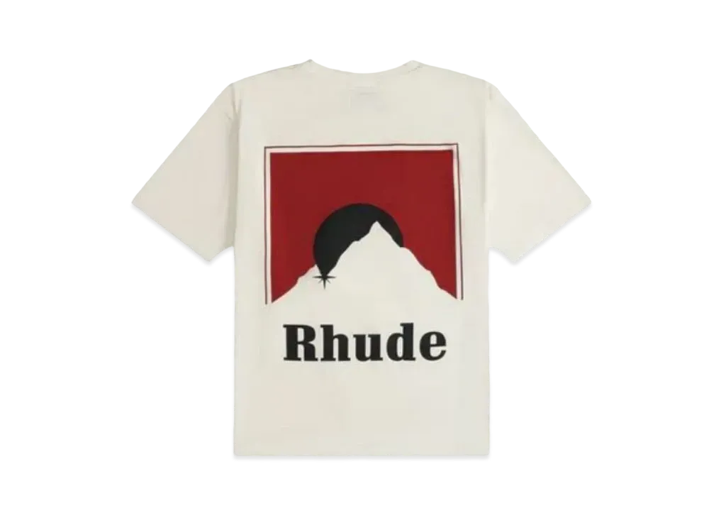 RHUDE Moonlight Tee "White Red"
