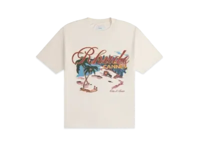 RHUDE Cannes Beach Tee "White"