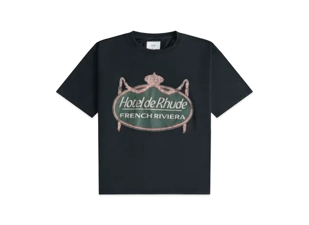 RHUDE Riviera Tee "Black"