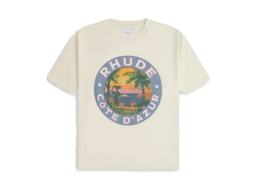 RHUDE Lago Tee "White"