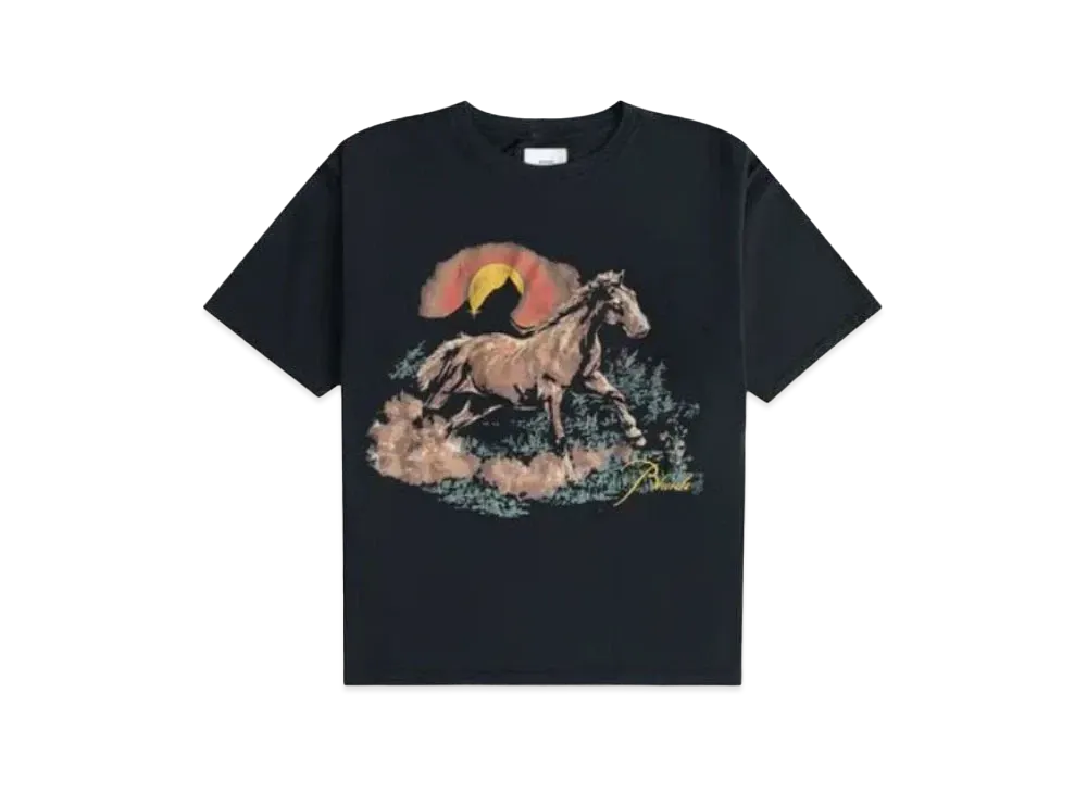 RHUDE Santo Tee "Black"
