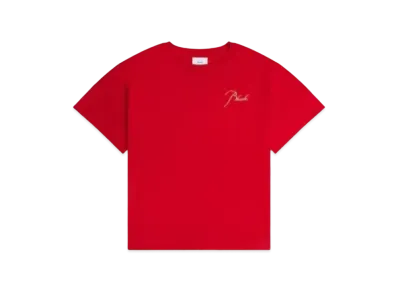 RHUDE Reverse Tee "Red"