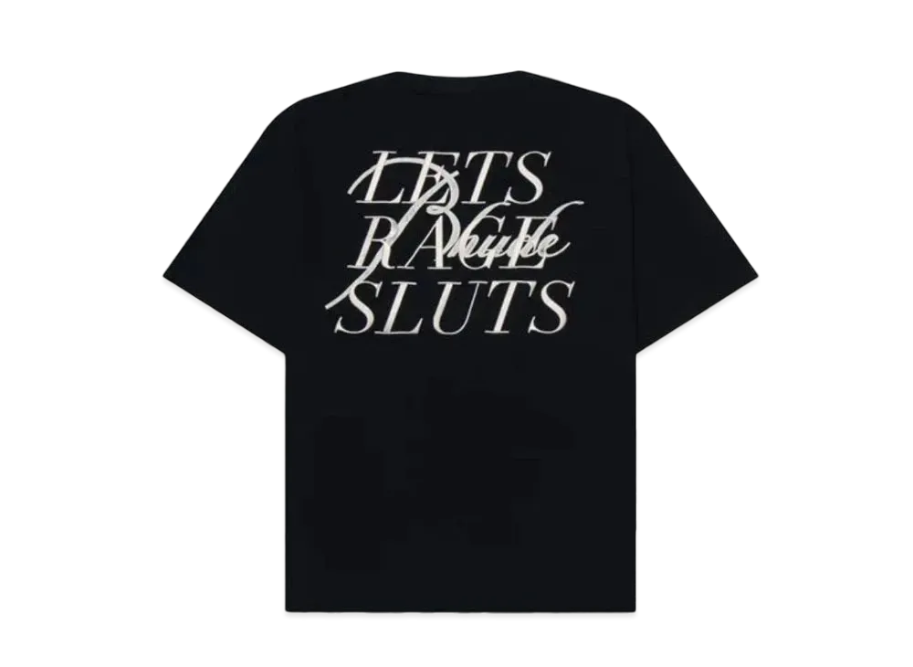 RHUDE "Lets Rage" Rh Autograph Tee "Black"