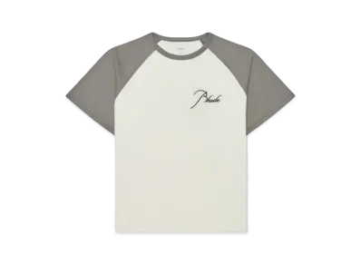 RHUDE Raglan Logo Tee "White Elephant"