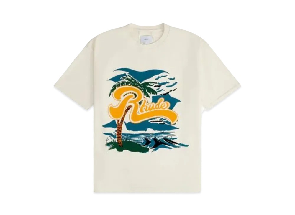 RHUDE Regatta Palm Tee "White"